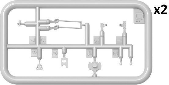 Радянський двигун 1/35 для Т-55/55А (Transmission Set for T-55/T-55A) MiniArt 37073 , збірна модель Мініарт MA37073 фото