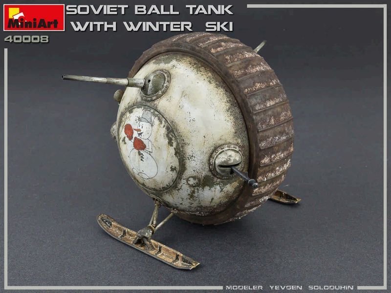 Советский сферический лыжный танк 1/35 MiniArt 40008 , сборная модель шаротанк Миниарт MA40008 фото