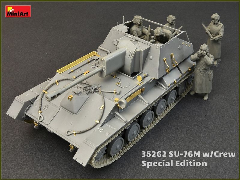 Радянський винищувач танків з екіпажем 1/35 СУ-76М Special Edition MiniArt 35262 , збірна модель Мініарт MA35262 фото