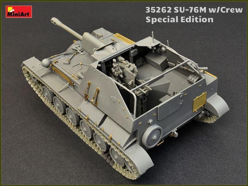 Радянський винищувач танків з екіпажем 1/35 СУ-76М Special Edition MiniArt 35262 , збірна модель Мініарт MA35262 фото