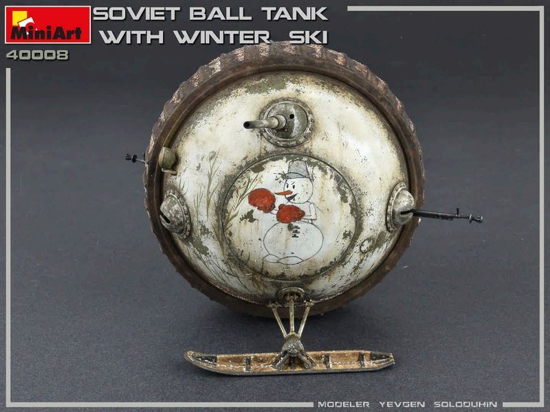 Советский сферический лыжный танк 1/35 MiniArt 40008 , сборная модель шаротанк Миниарт MA40008 фото