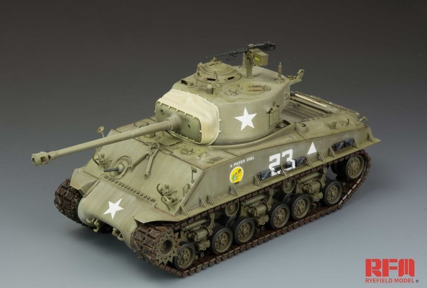 Збірна модель 1/35 американський танк Шерман M4A3E8 з робочими траками Rye Field Model RFM 5028 RM-5028 фото