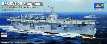Американский авианосец 1/350 USS Sangamon CVE-26 Trumpeter 05369 , сборная модель Сангамон Трумпетер TR05369 фото