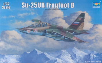 Советский штурмовик 1/32 Су-25УБ (Frogfoot B) Trumpeter 02277 , сборная модель штурмовик Грач Трумпетер TR02277 фото