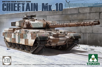 Британский основной боевой танк 1/35 Chieftain Mk.10 Takom 2028 , сборная модель танк Чифтэйн Таком TK2028 фото