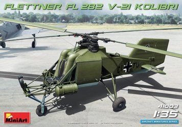 Немецкий опытный вертолет 1/35 Flettner Fl 282 Kolibri V-21 MiniArt 41003 , сборная модель Колибри Миниарт MA41003 фото