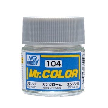 Акрилова фарба Mr.Color Хром для зброї (Gun Chrome) Mr.Hobby C104 C104 фото