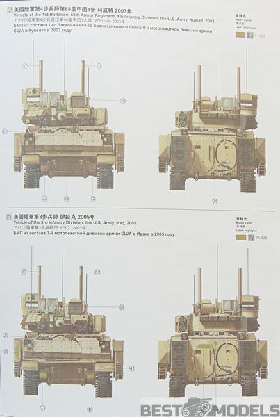 Збірна модель 1/35 БМП США M2A3 Bradley Meng SS-004 SS-004 фото