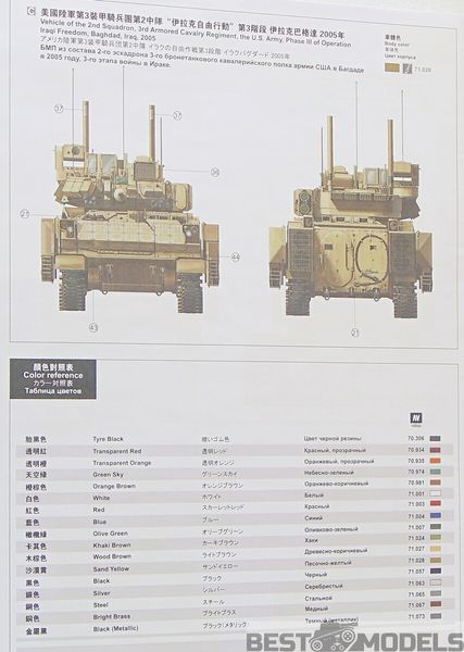 Збірна модель 1/35 БМП США M2A3 Bradley Meng SS-004 SS-004 фото