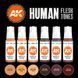 Набор акриловых красок для аэрографа Оттенки Человеческой Кожи (Human Flesh Tones) 6 шт. AK-Interactive AK11603 AK11603 фото 3