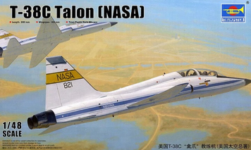 Американский учебно-тренировочный самолет 1/48 Northrop T-38C Talon (NASA) Trumpeter 02878 , сборная модель TR02878 фото