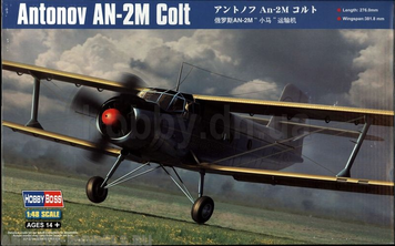 Радянський біплан 1/48 Ан-2М &laquo;Colt&raquo; HobbyBoss 81707 , збірна модель літак Антонов Хобібос HB81707 фото