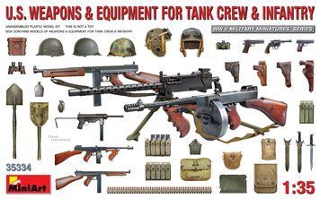 Озброєння та спорядження США 1/35 (U.S. Weapons & Equipment for Tank Crew & Infantry) MiniArt 35334 MA35334 фото
