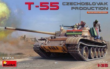 Радянський основний бойовий танк 1/35 Т-55 (Чехословаччина) (T-55 Czechoslovak Prod) MiniArt 37074 , Мініарт MA37074 фото