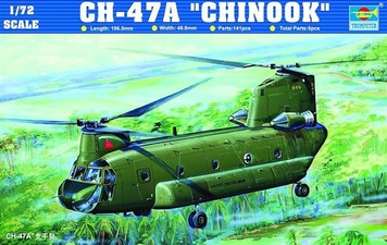 Американский транспортный вертолет 1/72 Boeing-Vertol CH-47A Chinook Trumpeter 01621 , сборная модель Чинук TR01621 фото