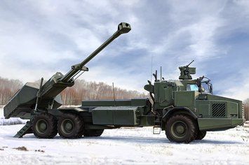 Шведская самоходная гаубица 1/35 Archer FH77BW L52 HobbyBoss 84579 , сборная модель сау Арчер Хоббибос HB84579 фото