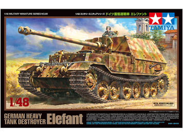 Немецкий истребитель танков 1/48 Elefant Tamiya 32589 , сборная модель пт-сау Элефант Тамия TAM32589 фото