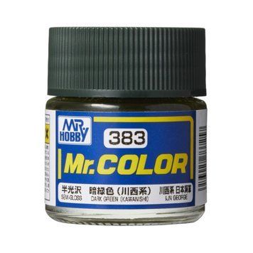 Акрилова фарба Mr.Color Темно-зелена (Kawanishi) (Dark Green (Kawanishi)) Mr.Hobby C383 C383 фото