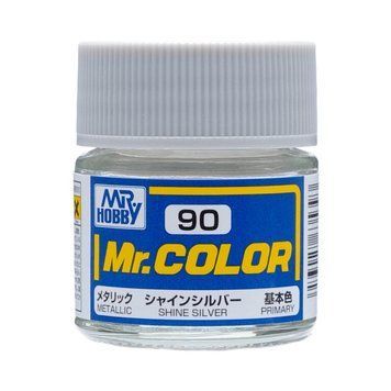Акрилова фарба Mr.Color Блискучий сріблястий (Shine Silver) Mr.Hobby C090 C090 фото