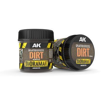 Текстура Diorama Series Ефект забруднення - Імітація бризок (Splatter Effects Dirt) 100 мл AK-Interactive AK8035 AK8035 фото