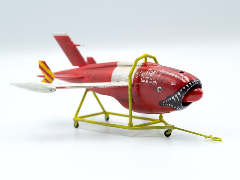 Сборная модель ICM 1/48 Q-2A AQM-34B Firebee с тележкой 1 самолет и тележка 48400 ICM48400 фото