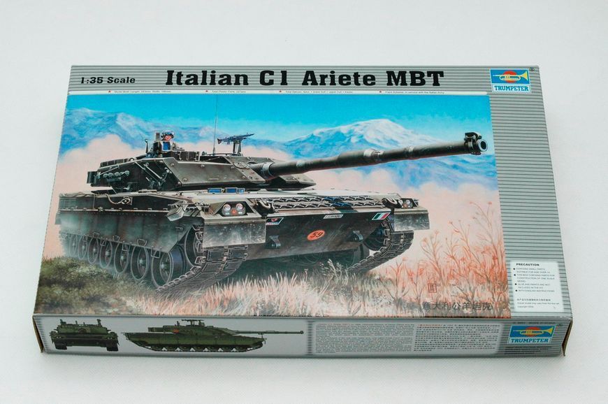 Збірна модель 1/35 Італійський Танк C-1 Арієте ОБТ Трумпетер 00332 TR00332 фото
