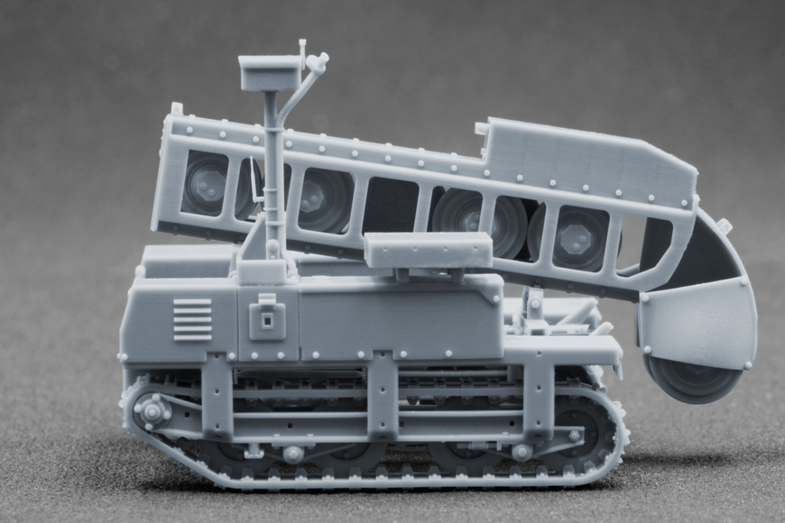 Український наземний дрон 1/35 UGV TerMIT Minelayer Scale X VG-35008 , збірна модель Терміт Скейл Х VG-35008 фото