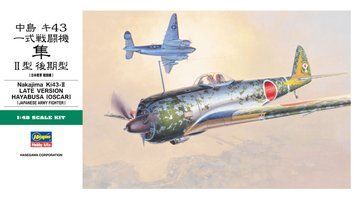 Збірна модель 1/48 японський винищувач Nakajima Ki43-II Hayabusa (Oscar) Late Version Hasegawa 09082 HS09082 фото