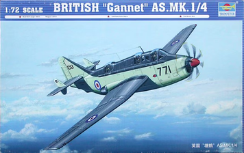 Британский противолодочный самолет 1/72 Fairey Gannet AS.1/4 Trumpeter 01629 , сборная модель дрло Трумпетер TR01629 фото