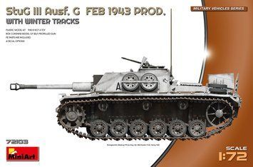Німецька протитанкова САУ Штуг III 1/72 Зимні траки Лютий 1943 (Stug III Ausf G) MiniArt 72103 MA72103 фото