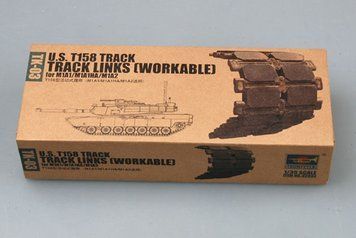 Американські траки 1/35 T158 для M1A1/M1A1HA/M1A2 Trumpeter 02033 , набір деталювання обт Абрамс Трумпетер TR02033 фото