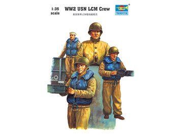 Американский экипаж катера 1/35 LCM Trumpeter 00408 , сборная модель десант Трумпетер TR00408 фото
