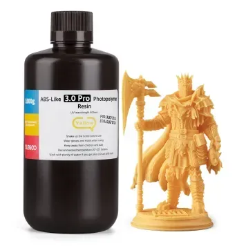 Фотополимерная смола ELEGOO ABS-Like 3.0 pro resin "Yellow" (желтая) 1кг 50.103.0257 фото