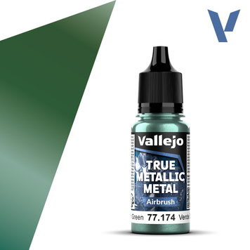 Акриловая краска - Зелёный &laquo;Сумерки&raquo; (Dusken Green) Vallejo True Metallic Metal Airbrush VAL 77174 VAL 77174 фото