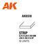 Полістирольна стріпса для моделювання (Styrene Strip) 0.75 x 5.00 x 350 мм 10 шт AK-Interactive AK6518 AK6518 фото 3