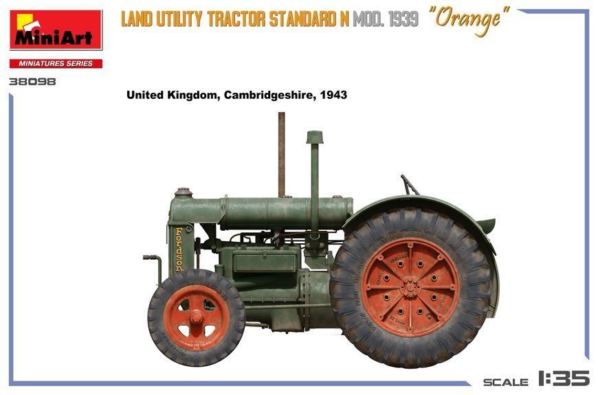 Британский военный трактор 1/35 Standart N мод. 1939 Orange MiniArt 38098 , сборная модель Фордсон Миниарт MA38098 фото
