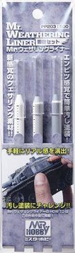 Набір олівців для створення еффектів (Mr. Weathering Liner Snow Color Set) Mr.Hobby PP203 PP203 фото