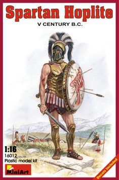 Спартанський гопліт 1/16 Spartan Hoplite. V c. B.C. MiniArt 16012 , збірна модель спартанця Мініарт MA16012 фото