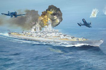 Американский линкор 1/350 USS Ohio BB-68 Trumpeter 05373 , сборная модель Огайо Трумпетер TR05373 фото