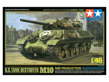Американский истребитель танков 1/48 M10 Wolverine Mid Tamiya 32519 , сборная модель пт-сау Росомаха Тамия TAM32519 фото