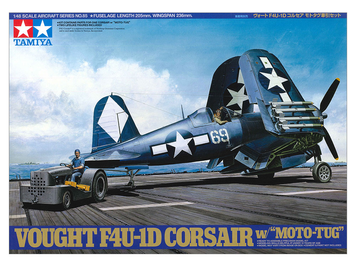 Американський винищувач з буксиром 1/48 Vought F4U-1D Corsair Tamiya 61085 , збірна модель Корсар Тамія TAM61085 фото