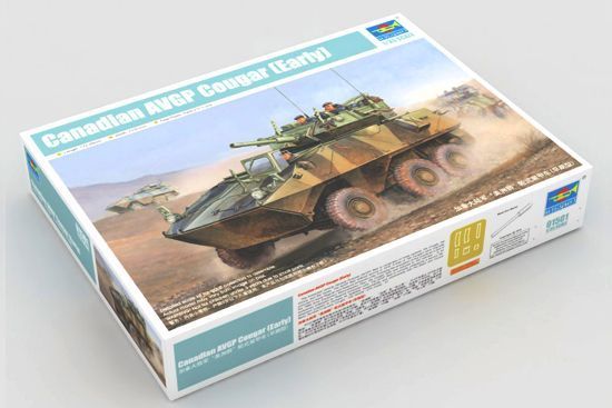 Канадская боевая машина пехоты 1/35 AVGP Cougar (Early) Trumpeter 01501 , сборная модель бмп Трумпетер TR01501 фото