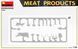 Деревянные торговые телеги 1/35 с мясной продукцией (Meat Products) MiniArt 35649 , сборная модель Миниарт MA35649 фото 9