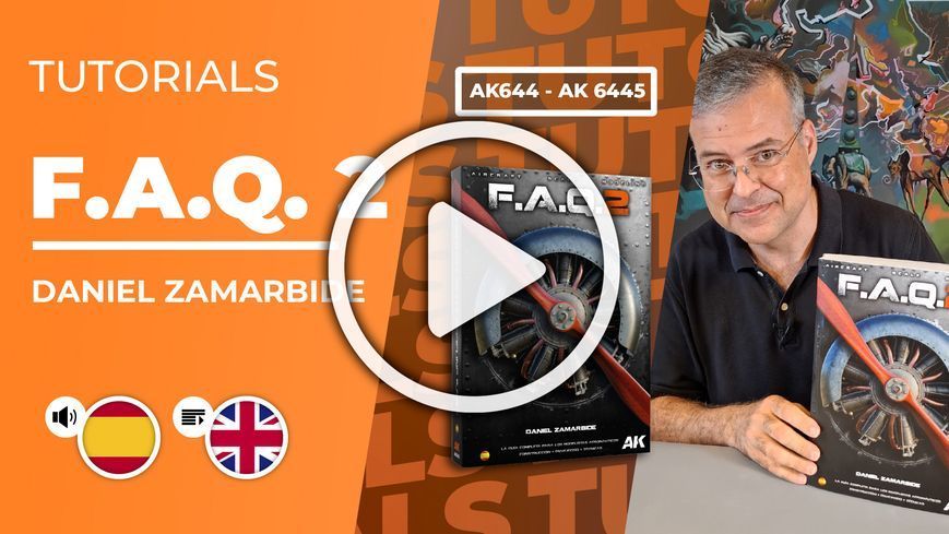 Книга F.A.Q. 2: Моделирование самолетов Даниэль Замарбид (Aircraft Scale Modeling) AK-Interactive AK644 AK644 фото