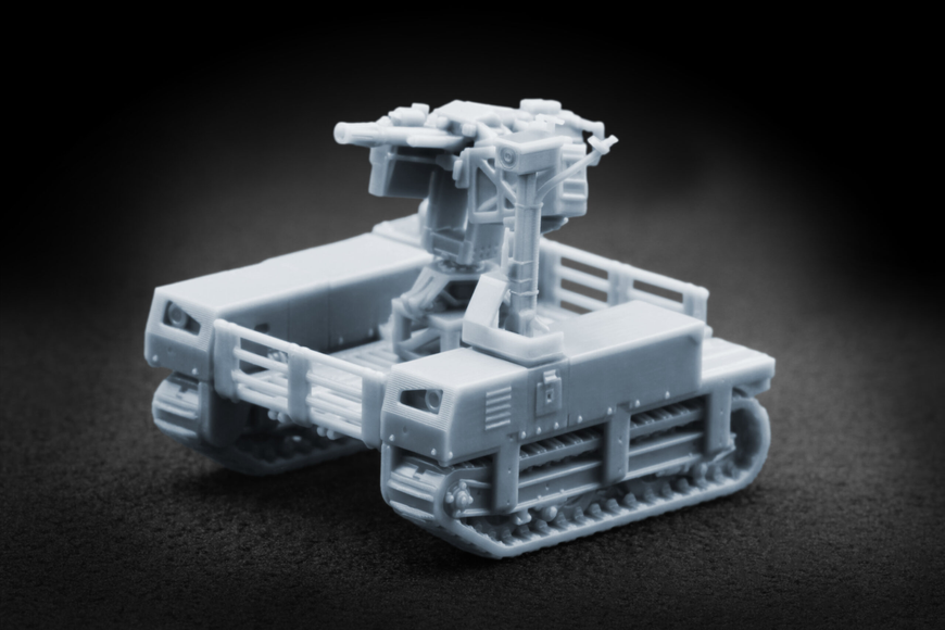Український наземний дрон 1/72 UGV TerMIT MK19 Scale X VG-72007 , збірна модель Терміт Скейл Х VG-72007 фото