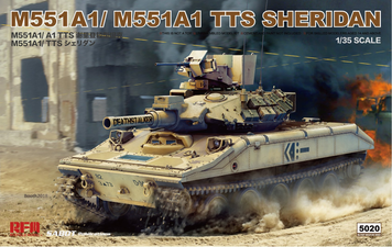 Американский легкий десантный танк 1/35 M551A1/TTS Sheridan Rye Field Model RM-5020 , сборная модель РФМ RM-5020 фото