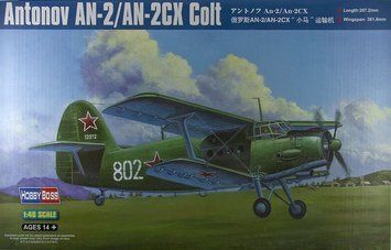 Збірна модель 1/48 радянський транспортний літак Antonov AN-2/AN-2CX Colt HobbyBoss HB81705 HB81705 фото
