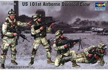 Американские десантники 1/35 101st Airborne Division Trumpeter 00410 , сборная модель десант Трумпетер TR00410 фото