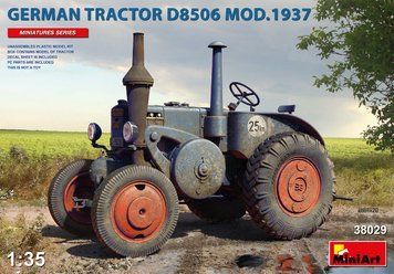 Німецький трактор 1/35 D8506 1937 (German Tractor) MiniArt 38029 , збірна модель трактору Мініарт MA38029 фото