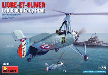 Французский гирокоптер 1/35 Liore-et-Oliver LeO C.30A Early MiniArt 41007 , сборная модель Сиевра Миниарт MA41007 фото